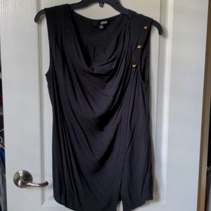 Brooklyn Industries Black Sleeveless Tunic Top